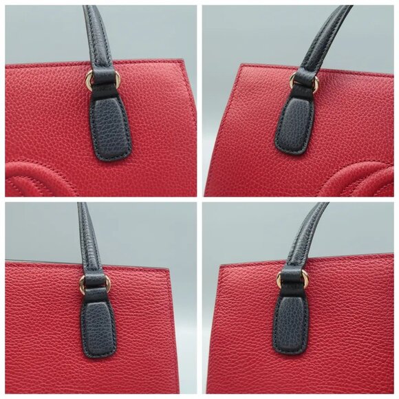 GUCCI SOHO CONVERTIBLE TOP HANDLE SATCHEL LEATHER 100% AUTHENTIC - Picture 14 of 16